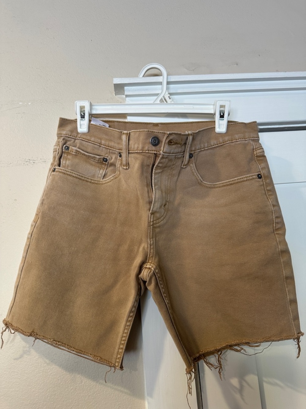 Levi's Tan Cutoff Denim Shorts